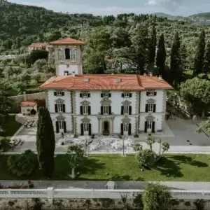 Villa Mussio bei Tag. Hochzeit Toskana.